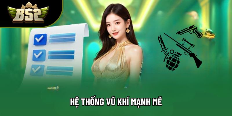 Hệ thống vũ khí mạnh mẽ